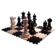 Nagy sakkfigura készlet a Puzzle Sakk táblán