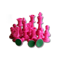Színes sakkfigura készlet - pink